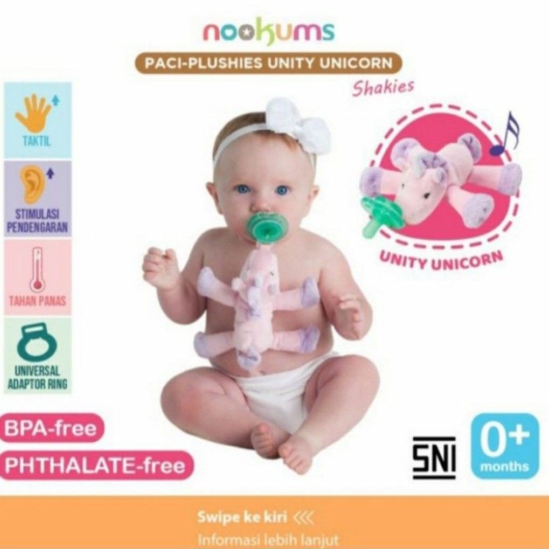 NOOKUMS Paci Plush Doll Gantungan Empeng Bayi Pacifier Soother