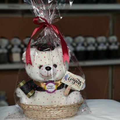 BONEKA wisuda keranjang/ basket graduation doll