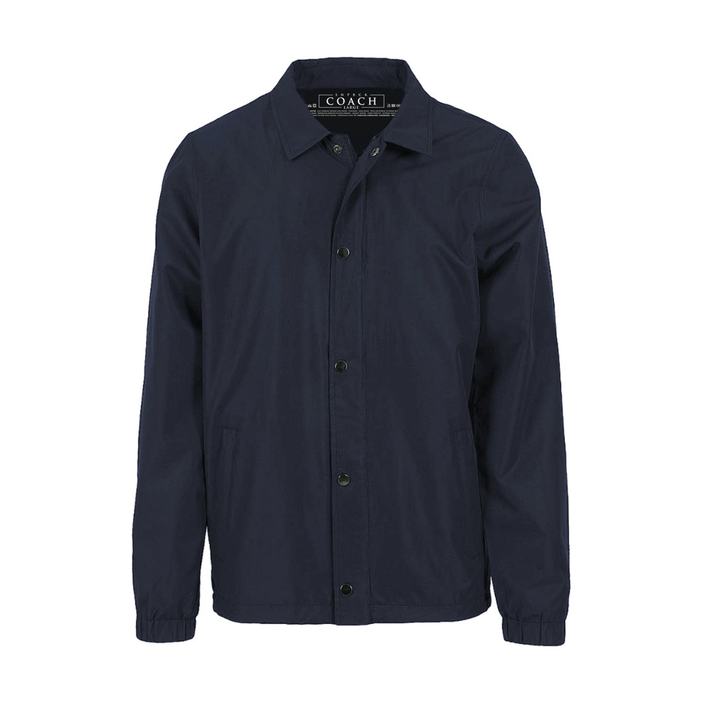 Snapback Coach Jacket Pria - Navy