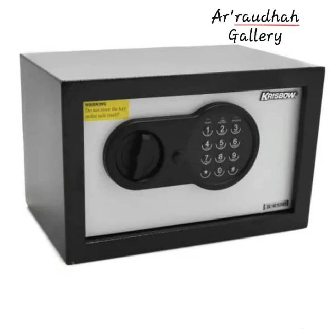 STEEL SAFE 25ET KRISBOW - BOX SAFE BLACK - BRANKAS KRISBOW ORIGINAL