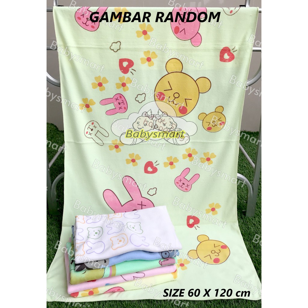 Babysmart - MURAH!! Handuk Bayi dan Anak Big Size Ukuran 60 x 120 cm/Baby Towel/handuk mandi bayi