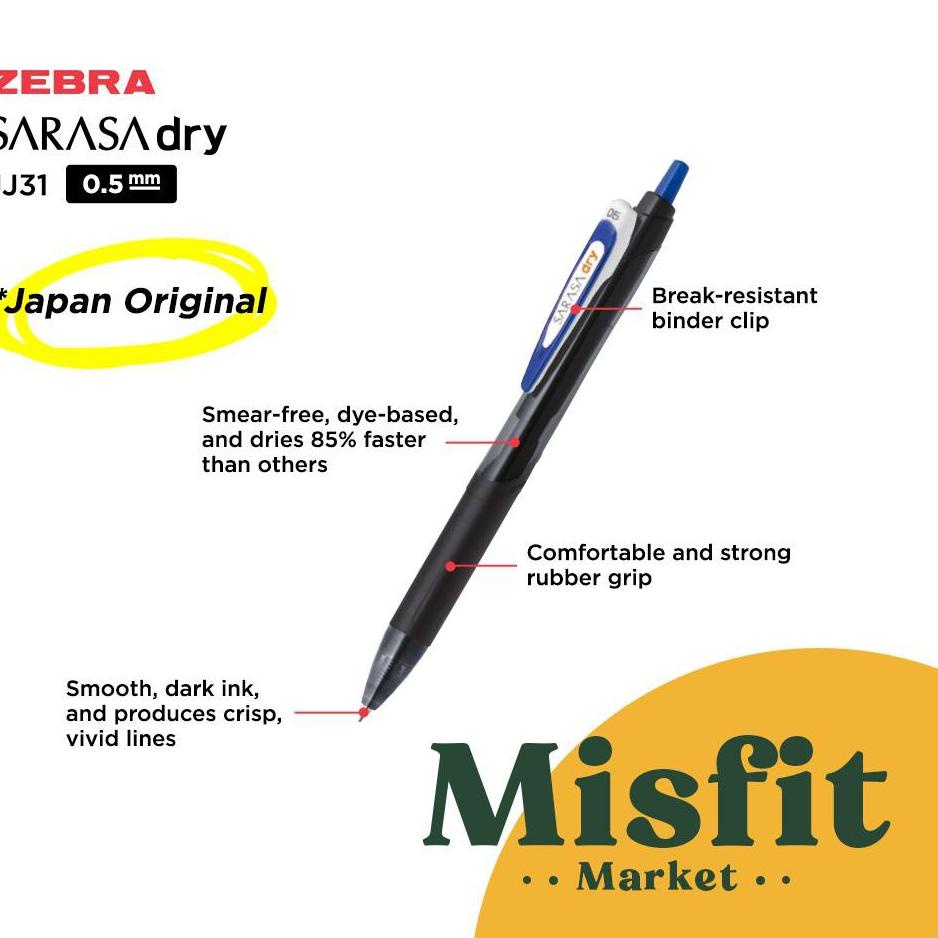 

Terbaru Zebra JJ31 Sarasa Dry Gel Pen 0.4 0.5 0.7 mm .,..,.,,,,.,