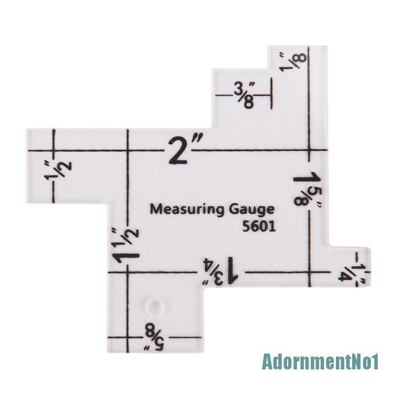 (AdornmentNo1) 1pc Alat Ukur Jahit / quilting Bahan Plastik Ukuran 2 &quot;