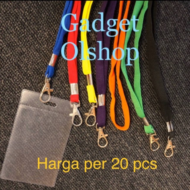 

Fullset Tali Kain dan Plastik Nametag - Paketan Tali Kain Sepatu dan Plastik Panitia - Plastik Mika - Paket Tali dan Plastik buat Meeting