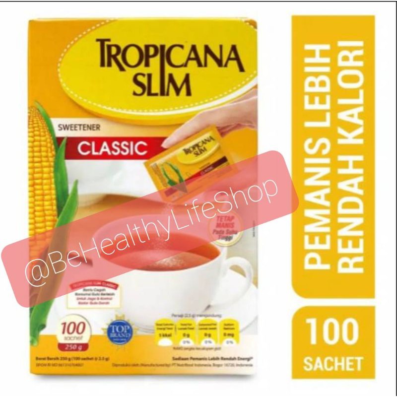 

Gula Tropicana slim Classic isi 100 sachets / REFILL 500 gr