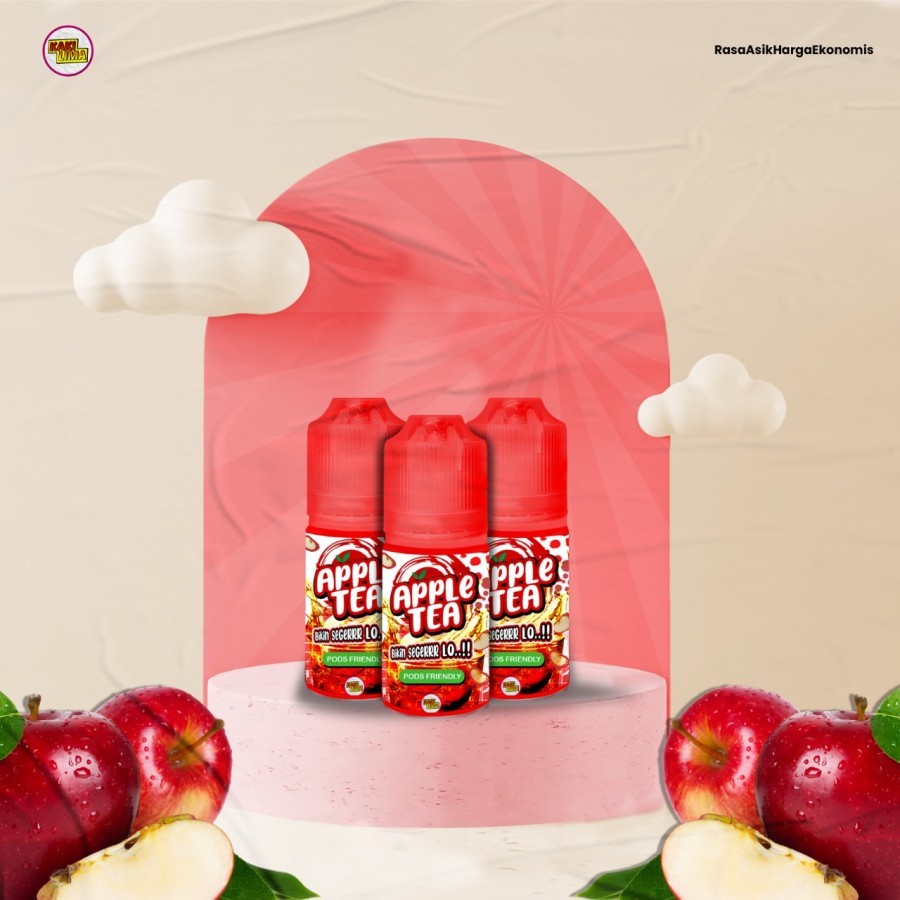 APPLE TEA PODS FRIENDLY LIQUID BY KAKI LIMA X IJC - AUTHENTIC APPLE TEA PODS FRIENDLY 30ML 10MG