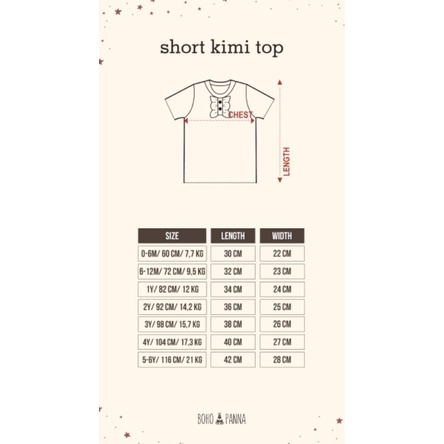 BOHOPANNA  KIMI SHORT TOP ATASAN ANAK