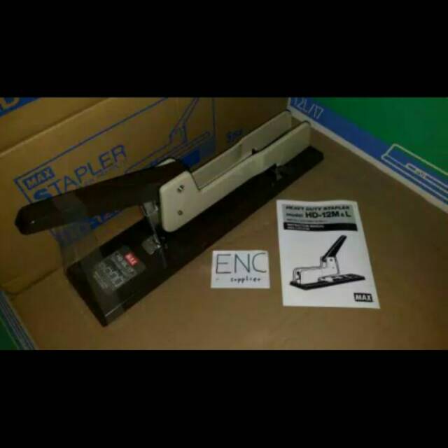 

max 1 buah MAX Stapler 12L/17 original besar asli staples jilid 12L 17 besar per pcs - enc.sup