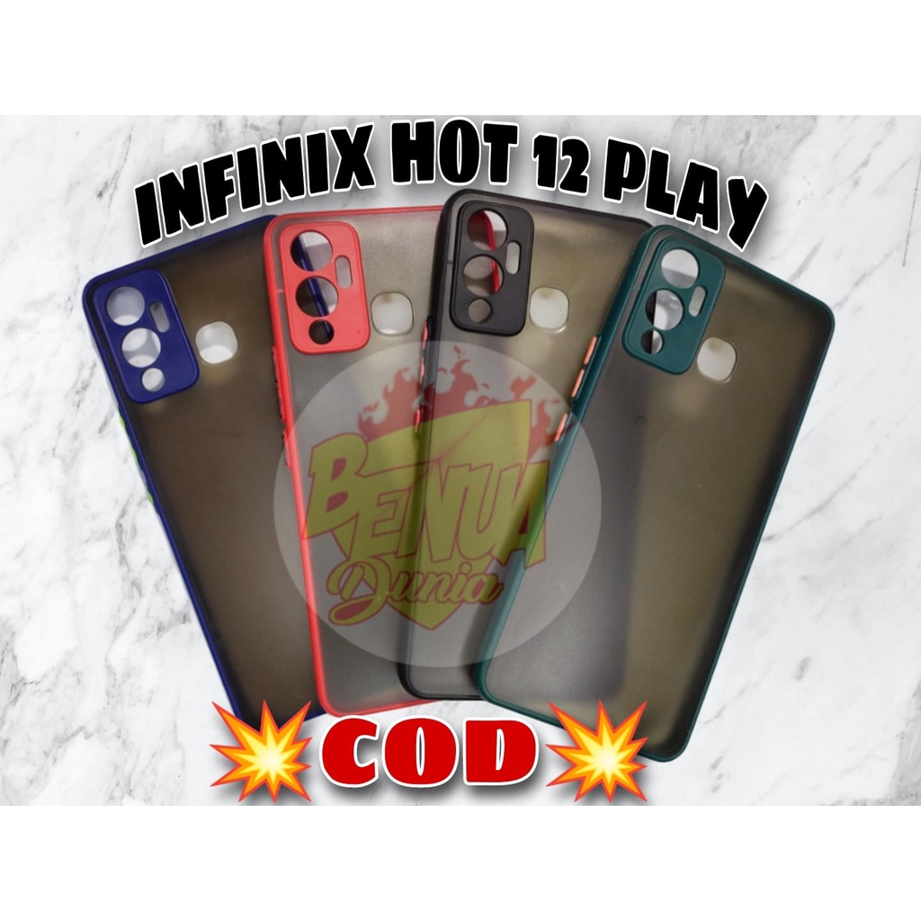 CASE INFINI HOT 12 PLAY // SOFTCASE MY CHOICE PLUS RING KAMERA INFINIX HOT 12 PLAY - BD