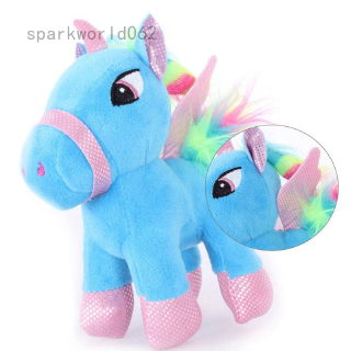 Boneka Plush Stuffed Bentuk Kuda Unicorn  Untuk Dekorasi  