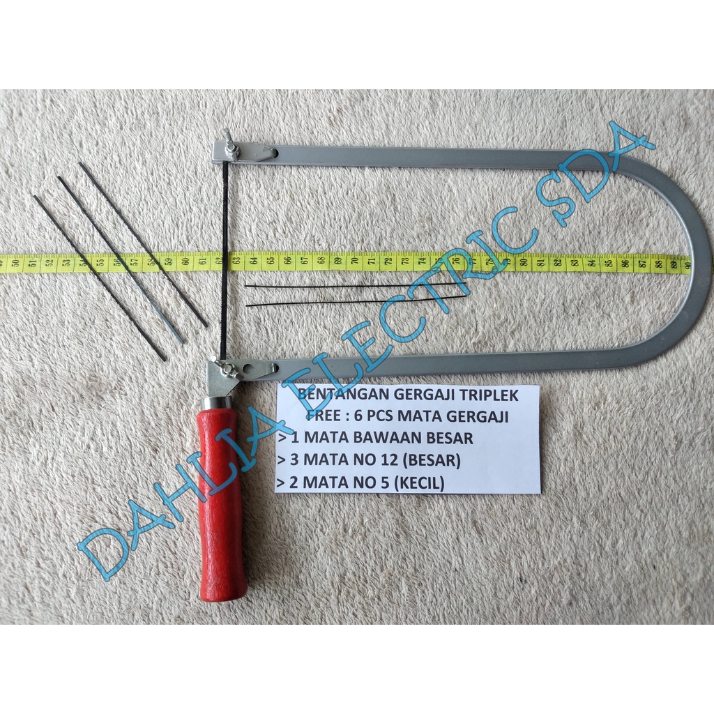 BENTANGAN GERGAJI TRIPLEK FREE 6 MATA (BESAR & KECIL)