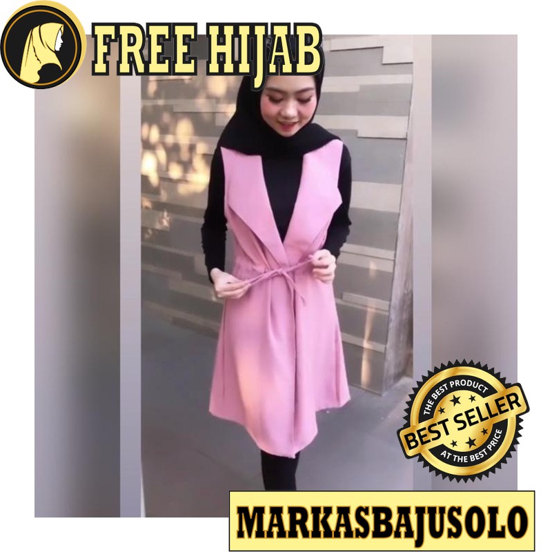 LIANTIKA OUTER CARDIGAN ROMPI MOSCREPE / CARDIGAN WANITA PANJANG RAJUT MOTIF BATIK PUTIH