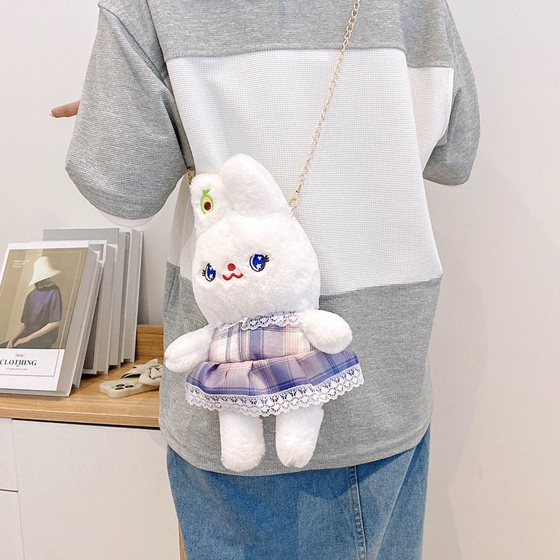 Plazababyku TINY RABBIT tas import resleting model hand bag anak perempuan