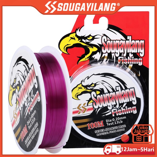 Sougayilang 100m Fishing Line Senar Pancing High Impact Monofilament Fishing Line Nylon Fishing Line Max Drag 11 32 Lb Fishing Line Shopee Indonesia