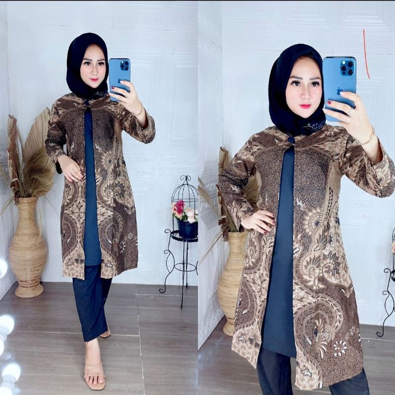 tunik wanita model sabian(bolero) seragaman pesta kantor