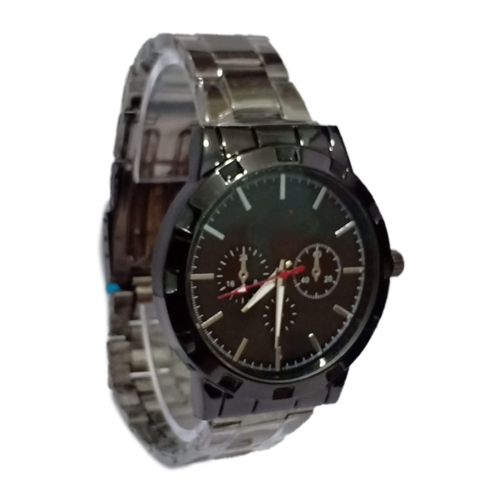 Jam Tangan Couple/Pria/Wanita Swiss-Time  Angka Crono Off Stainliss steel