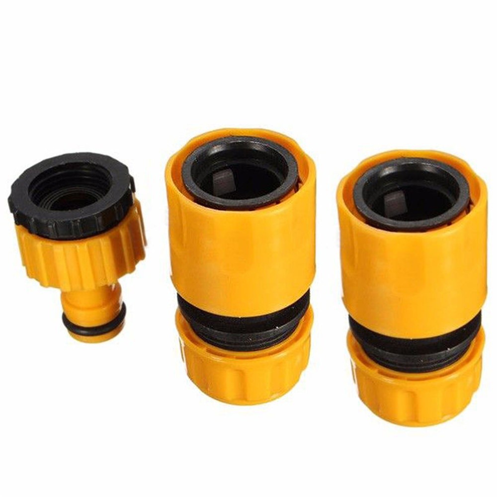 3 pcs Garden 1/2 &quot;3/4&quot; Konektor Cepat Konektor Selang Koneksi Adapter