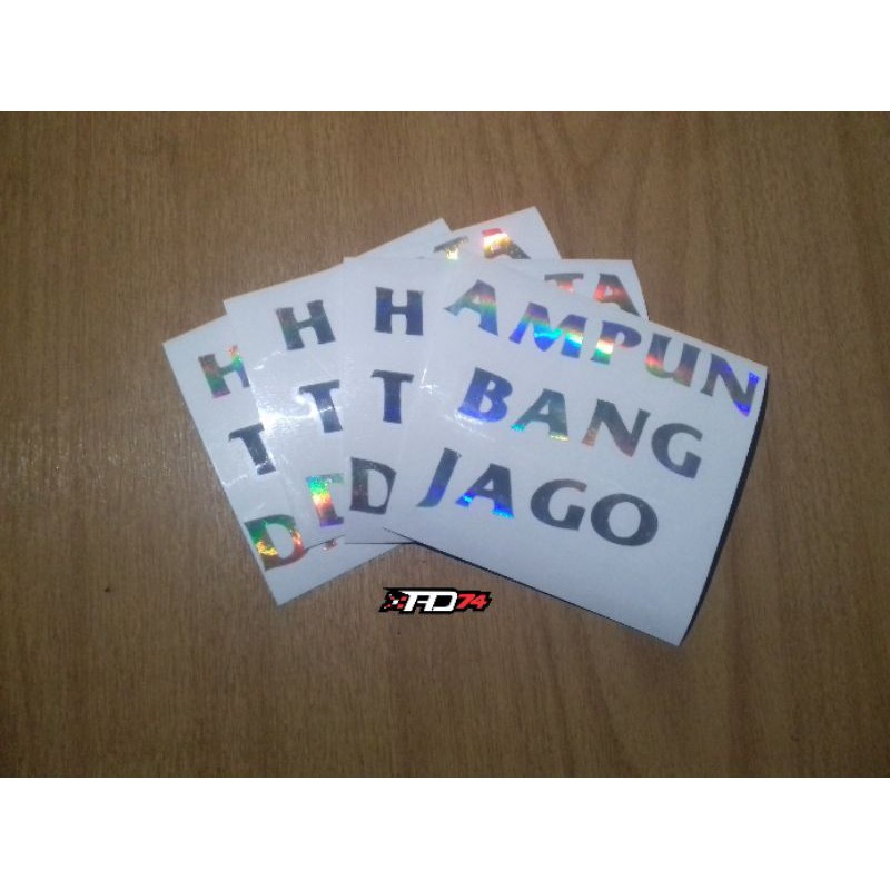 

[SEHARIJADI]cutting stiker hologram harta tahta nama custom