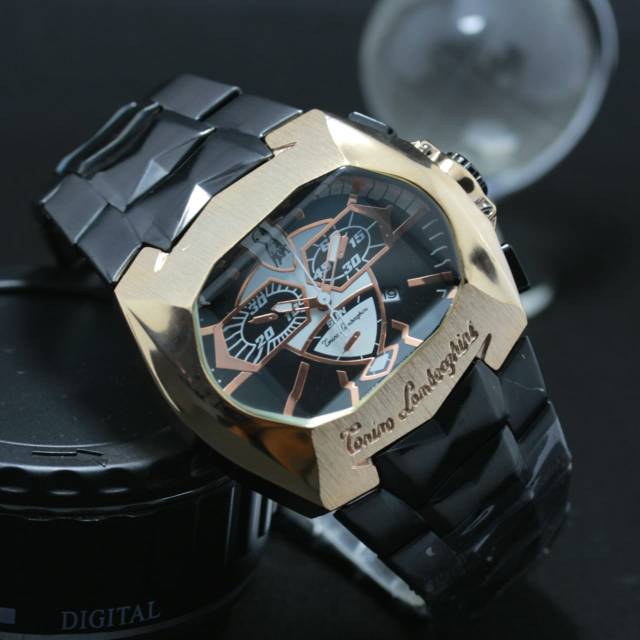 Jam Tangan Pria Lamborghini Rantai New Sporty