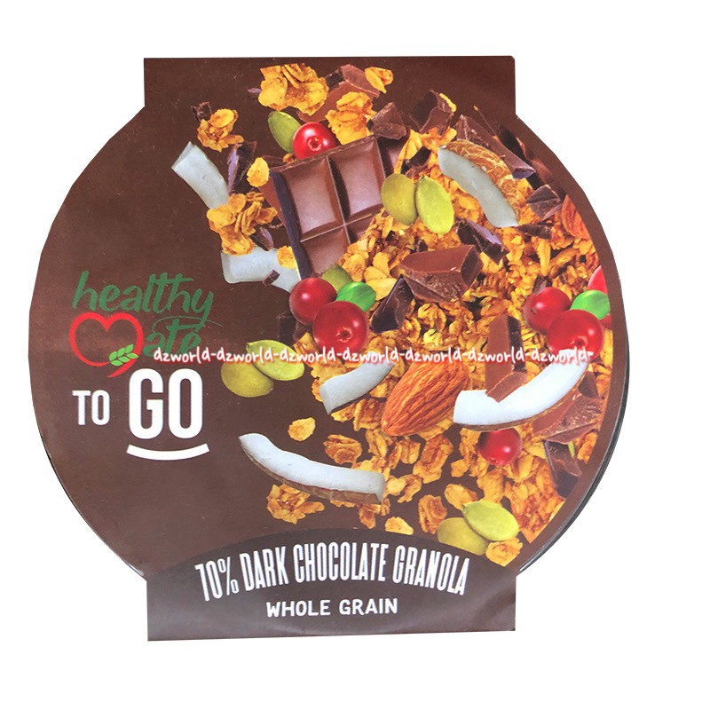 Healthy Mate To Go Dark Chocolate Granola Green Tea Coffe Granola Cereal Instant Cup Gelas Sereal
