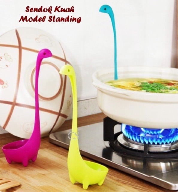 Sendok kuah unik model standing spoon tahan 140 derajat