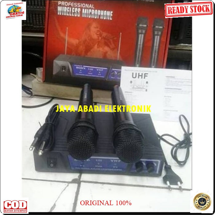 G468 SONI UHF MIC WIRELESS SONY DUAL MIK WIRELES SEPASANG MIKROPON MIKROPHONE DISPLAY SOUNDBEST MICROPHONE KARAOKE VOKAL VOCAL ARTIS PROFESIONAL PRO SOUND BEST SISTEM AUDIO PANGGUNG LEGENDARY DYNAMIC PENGERAS SUARA HIFI SENSITIF MC PIDATO SEMINAR  ACARA