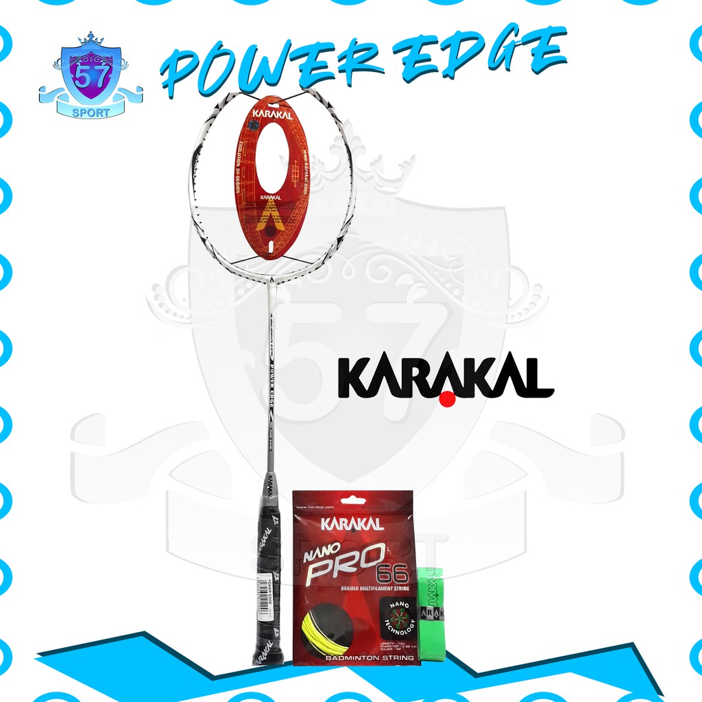 Raket Karakal Power Edge Bonus Senar dan Grip