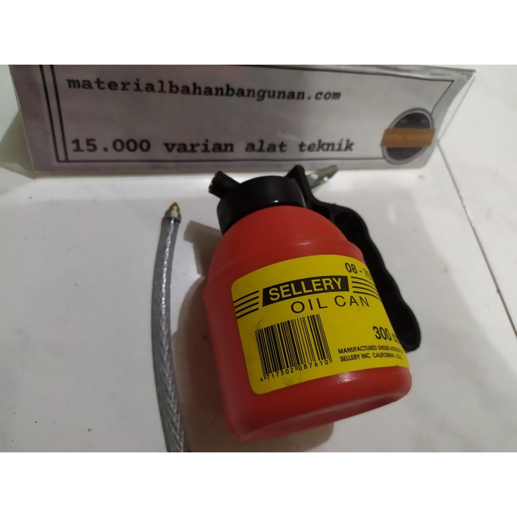 Botol Pompa Tembakan Oli Pompa Semprotan Minyak Plastik 300 Ml  Tempat Oil Gun Tempat Minyak 300 CC
