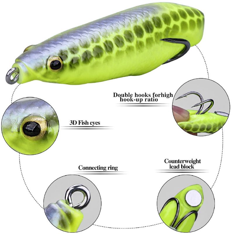 Soft Frog Berdiri 11gr Heavy Cover Long Cast - Umpan Casting Toman &amp; Gabus