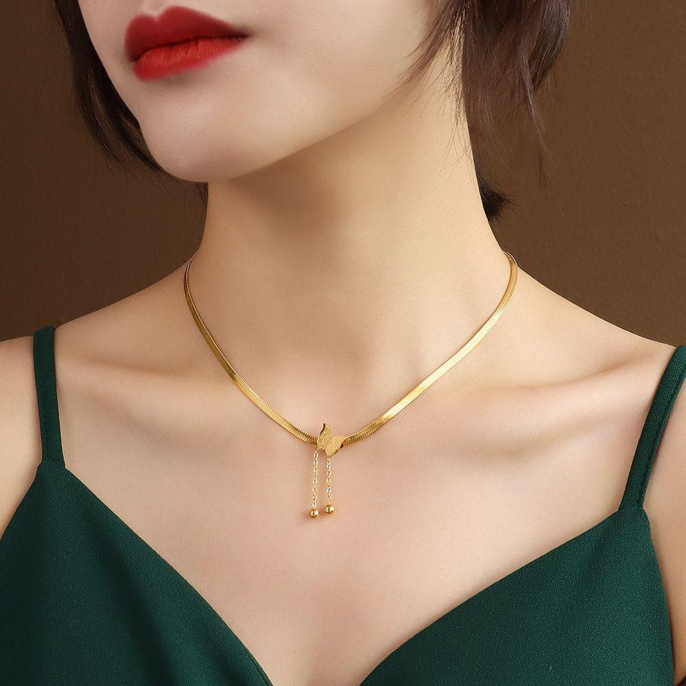 Mxbeauty Kalung Dengan Liontin Rumbai-Rumbai Model Vintage / Korea Untuk Wanita