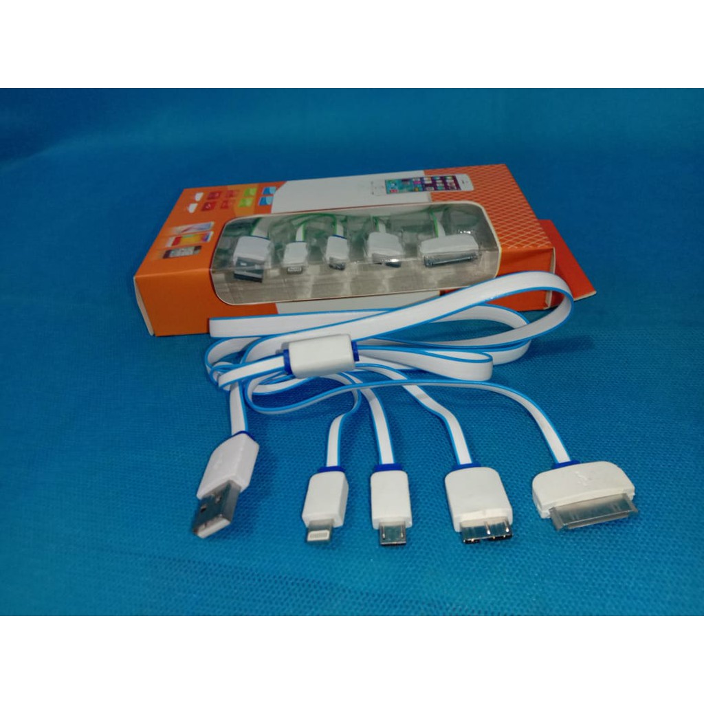 KABEL USB / KABEL CHARGE MULTIFUNGSI 4 IN 1