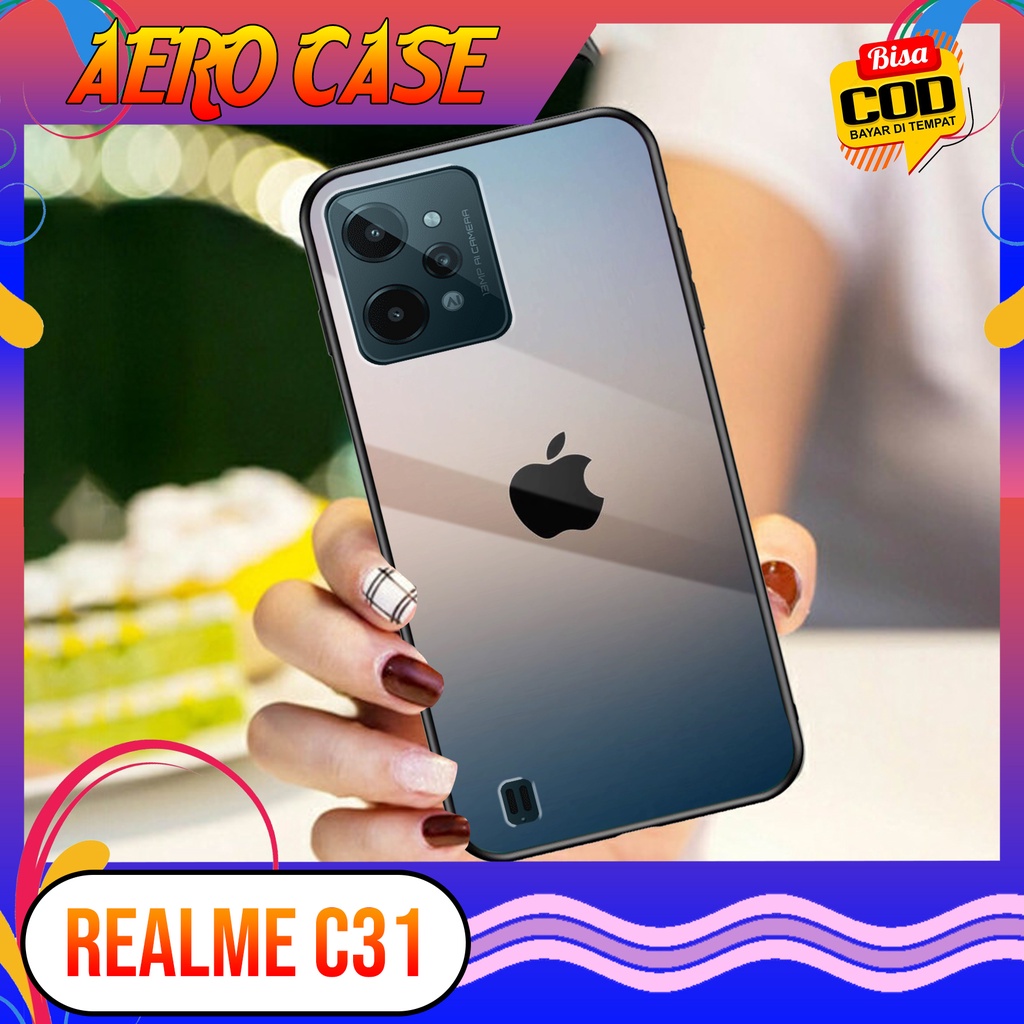 Case Realme C31 - Casing Realme C31 Terbaru 2021 AERO CASE [ MOTIF MARBLE ] Silikon Realme C31 -  Ca