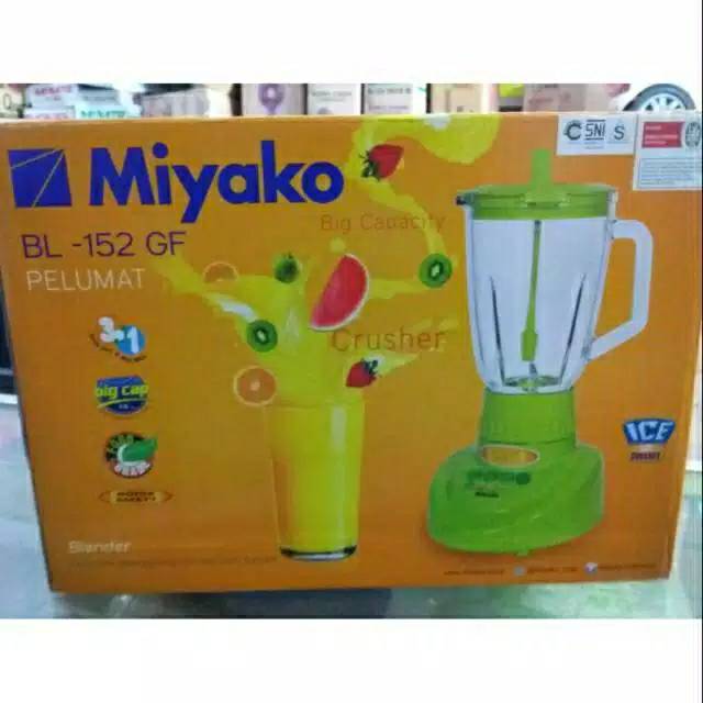 MIYAKO Blender Kaca 3 In 1 Jumbo 1.5 Liter BL-152GF - Garansi Resmi