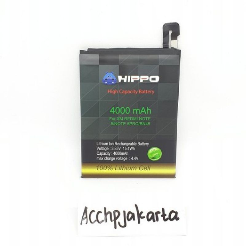 Hippo Baterai Batre Xiaomi Redmi Note 5 / 5 Pro BN 45 Original Battery Xiao Mi BN45 Garansi Resmi