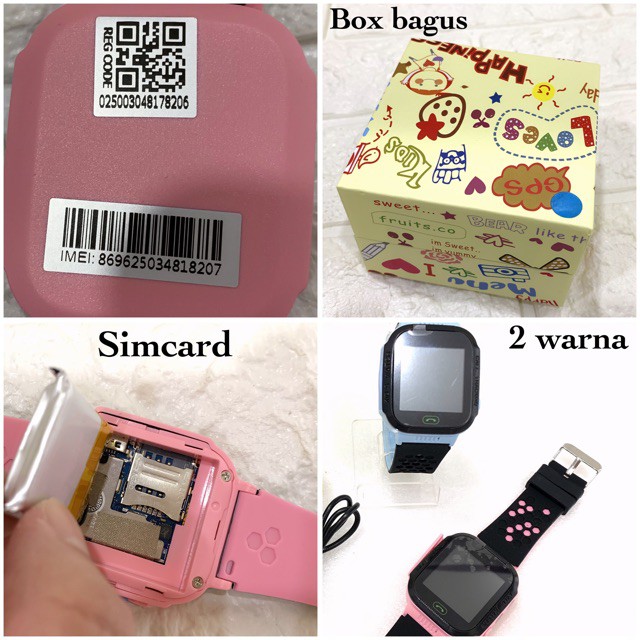 nyaman di tangan/ Jam Anak ( ada senter ) bisa telepon simcard gsm - like imoo