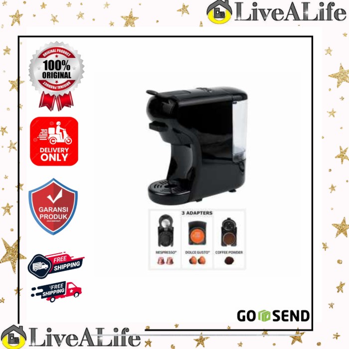 Hibrew Mesin Kopi 3In1 Capsule Espresso Nespresso Dolce Gusto