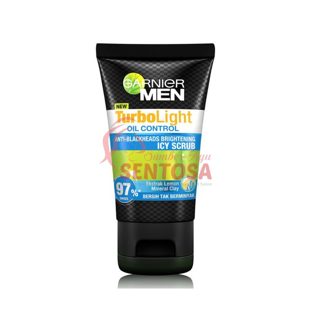 GARNIER MEN TURBOLIGHT OIL CONTROL ANTI-BLACKHEADS BRIGHTENING ICY SCRUB 50 ML