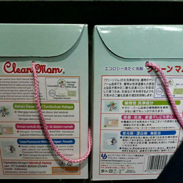Deterjen Clean Mom Sabun Cuci Baju Bubuk  3 Kg