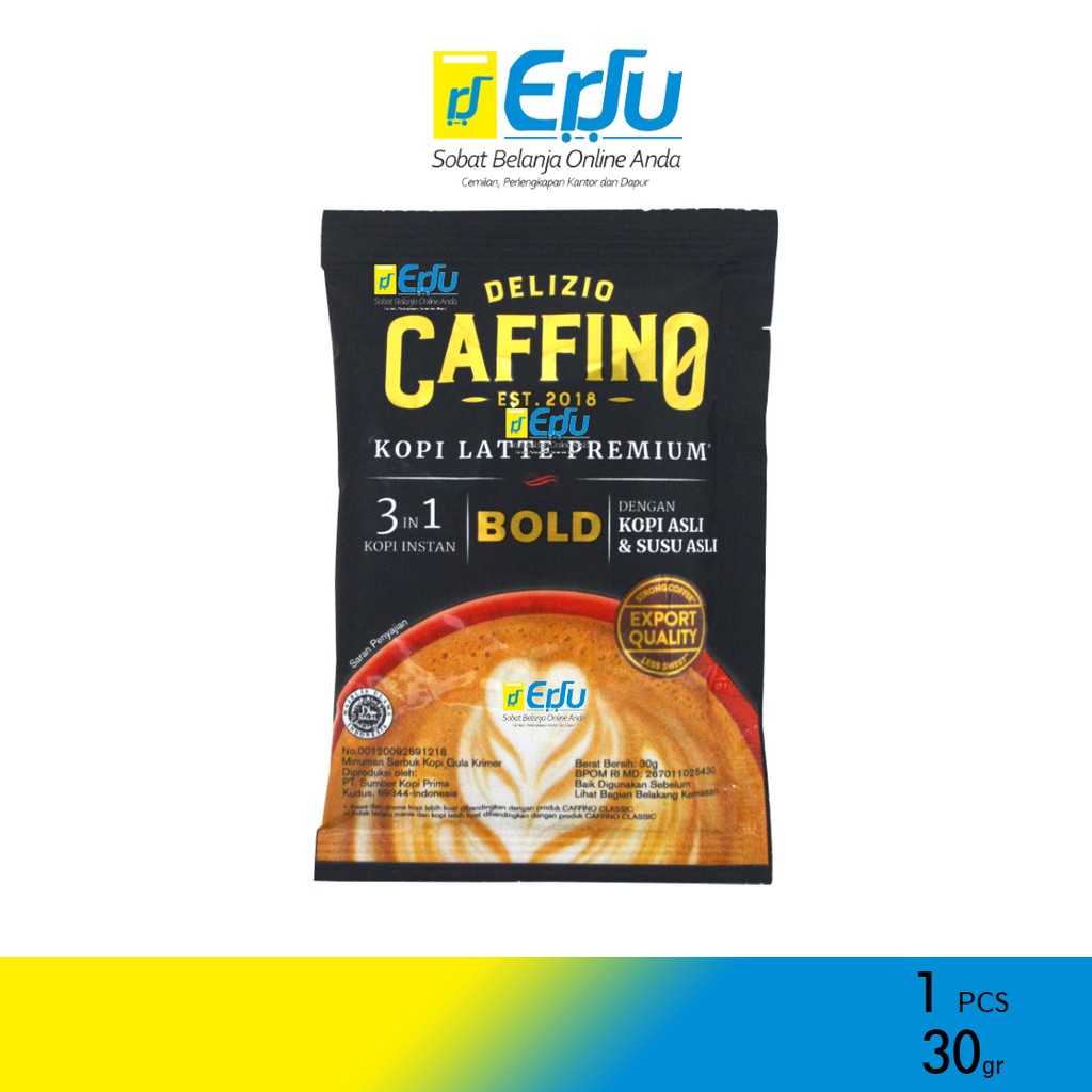 

Delizio Caffino Premium Bold Kopi Susu Instan Asli 3 in 1 - 30gr