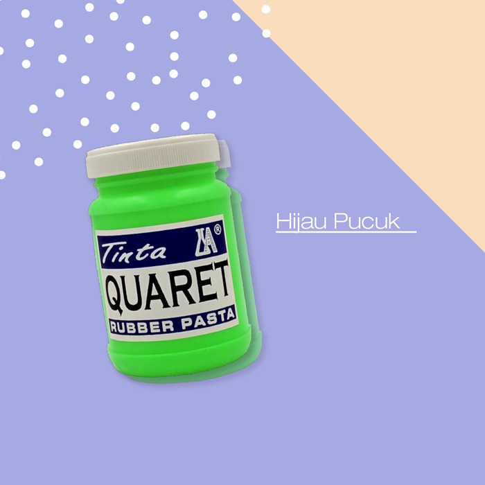 

air-cat- cat sablon quaret warna hijau pucuk - 1/4 kg - 1/4 kg -cat-air.