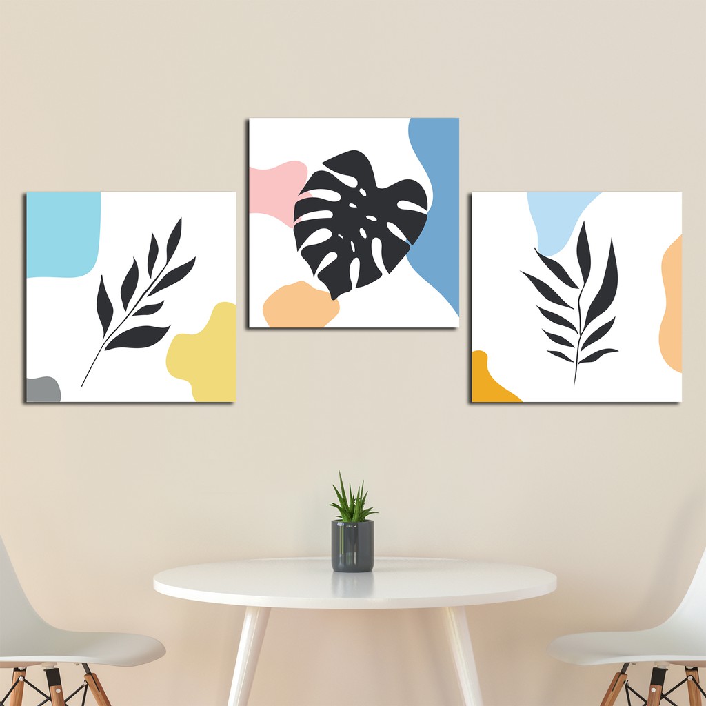 HIASAN DINDING DAUN MONSTERA WALL DECOR PAJANGAN POSTER DEKORASI RUMAH