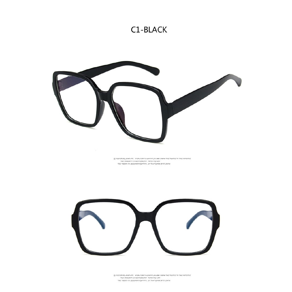 Fashion big frame square retro men's and women's glasses