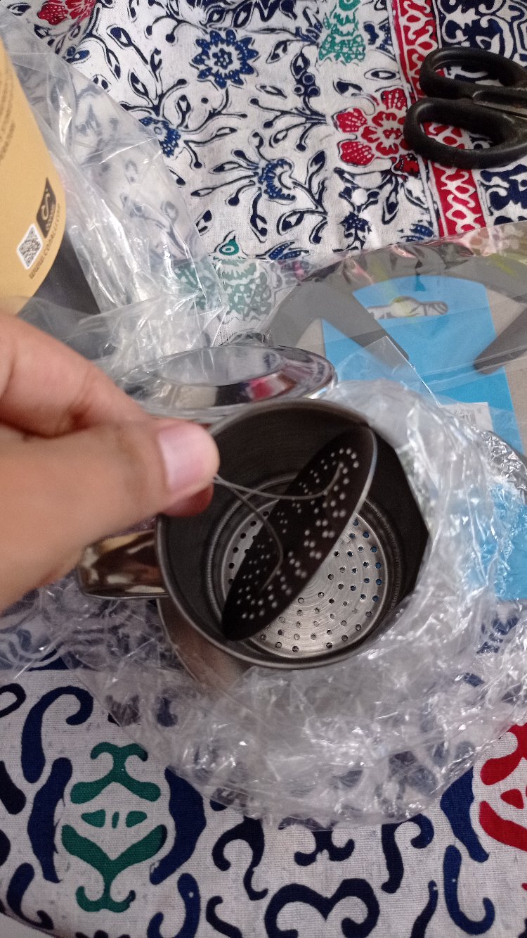 Mokapot Kompor Induksi 6 Cup 300ml - Moka Pot Induction Conalli Hitam Espresso Coffee Maker