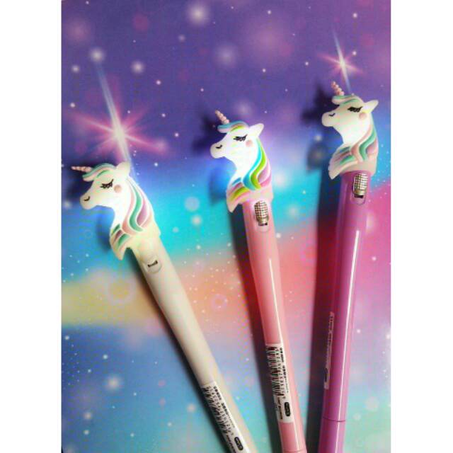 

BEST SELLER - Pena / Pulpen Lampu Bisa Nyala Unik & Keren - UNICORN
