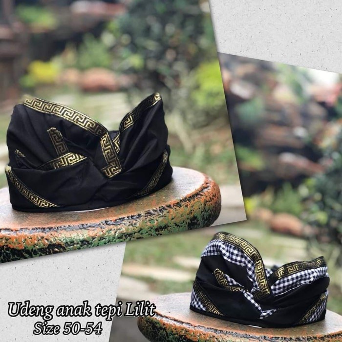 PROMO Pakaian adat bali topi udeng batik anak khas bali