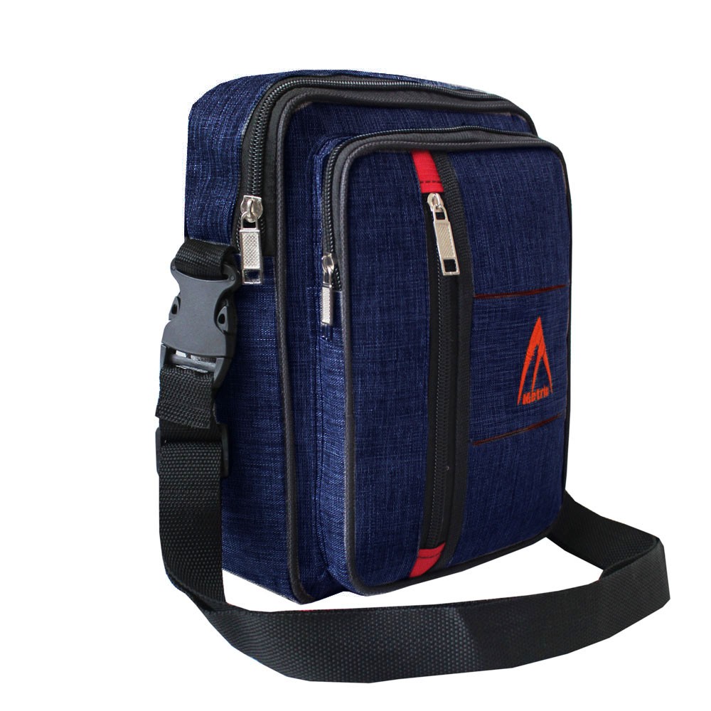 SHOPEE 6.6 SUPER SALE!! Tas Selempang Metric Sport Pria Crossbody Bag Smartphone Slingbag Outdoor - Dark Blue