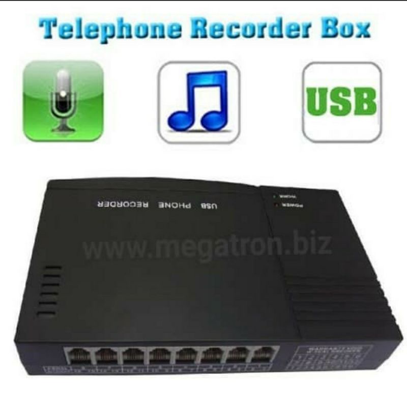 USB Telephone Recorder 8 Port - merekam percakapan telpon ke komputer