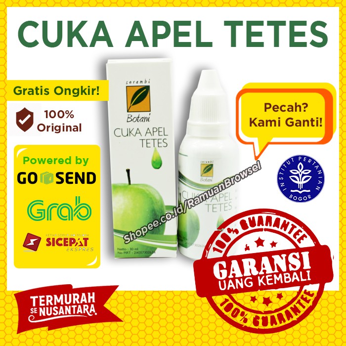 

Cuka Apel Tetes Serambi Botani