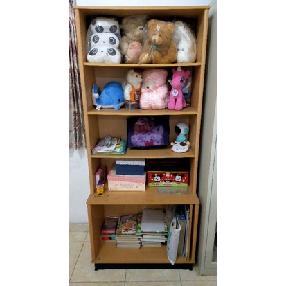 PRELOVED lemari kayu multifungsi , lemari kayu boneka , almari rak penyimpanan , lemari penyimpanan 