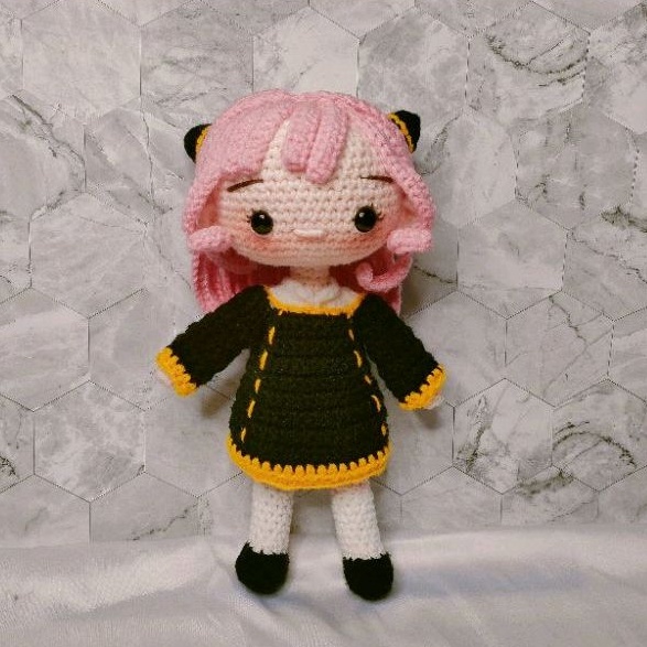 Boneka Rajut Anya Forger Movable Head || Anya Forger || Amigurumi